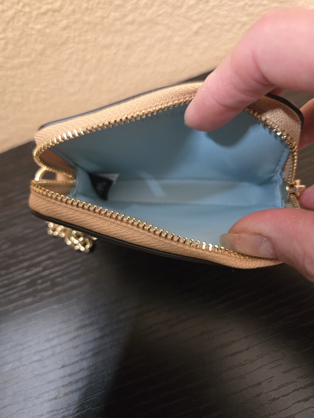 Coach Zip Card Case In Signature Leather - Picture 9 of 13